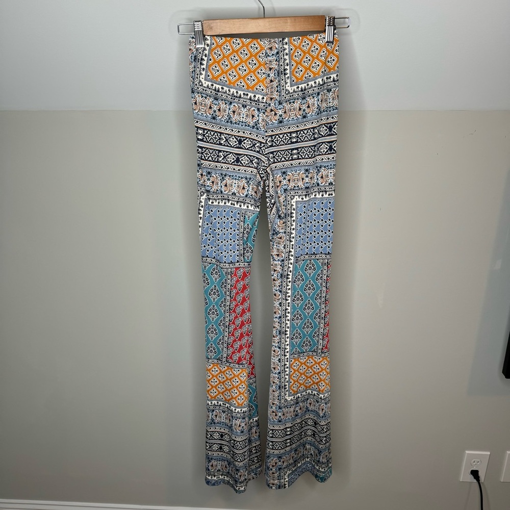 Topshop Patch Geometric Paisley Patterned Wide Le… - image 6